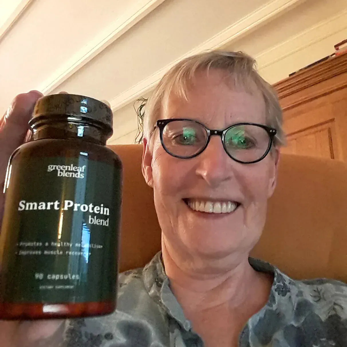 “In my 60s now and I’ve been trying to manage my Hashimoto’s since my 40s… Since starting Smart Protein Blend, my energy is more balanced, **** improved, and I feel stronger and healthier.” - greenleafblends